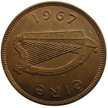 Load image into Gallery viewer, 1967 Ireland Eire Halfpenny Coin In High Grade
