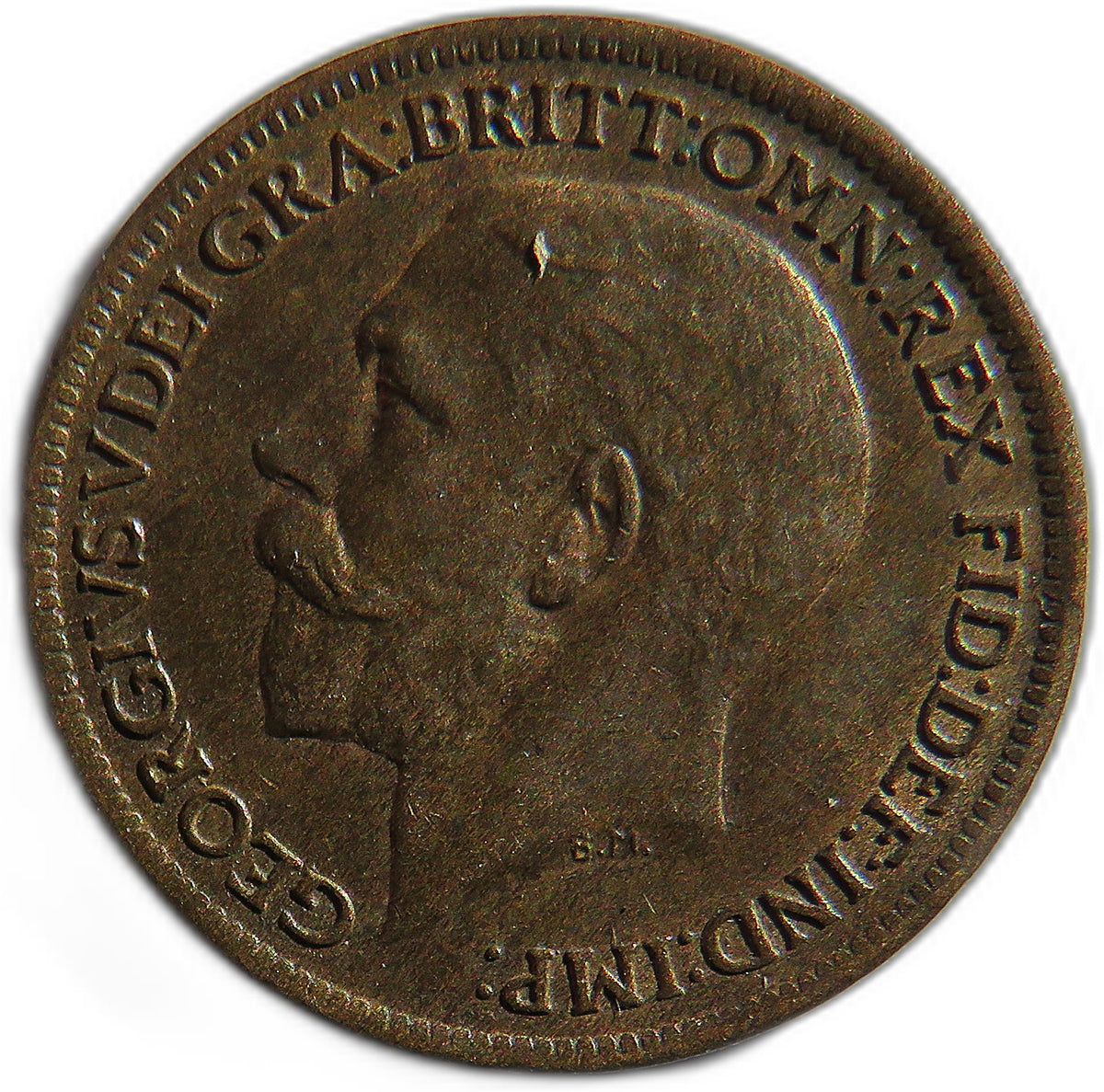 1918 King George V Farthing Coin In Higher Grade - Great Britain