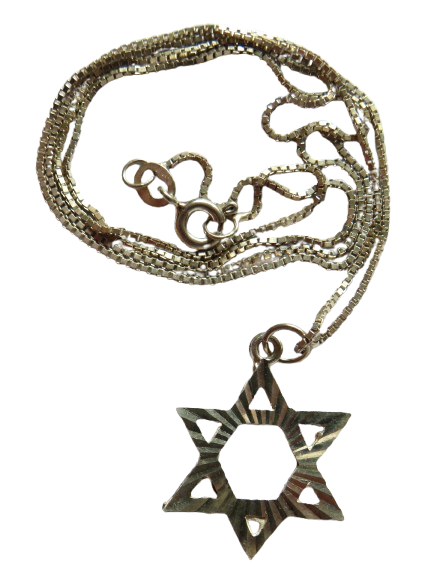 Ladies Sterling Silver Necklace & Star Pendant