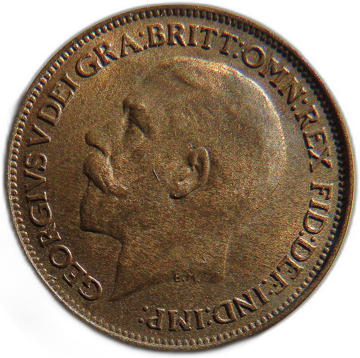 1923 King George V Farthing Coin In High Grade - Great Britain