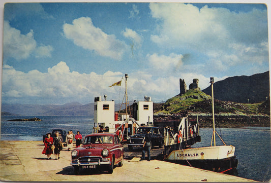 Vintage Postcard of The Skye Ferry, Kyleakin, Isle of Skye
