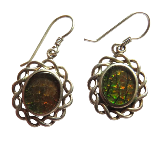 Stylish Pair of Ladies Sterling Silver Drop Earrings