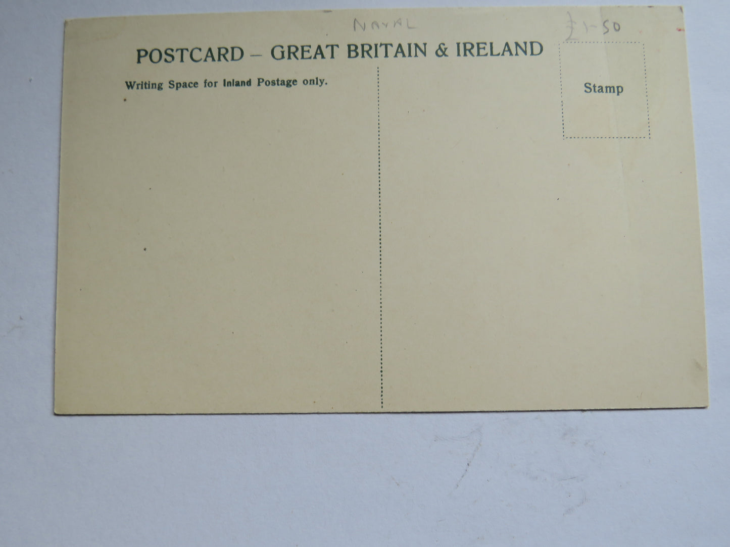 Vintage Warship Postcard of H.M.S. Victory Portsmouth