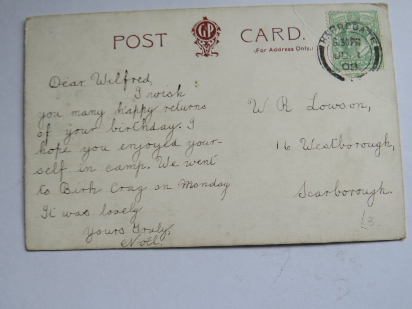 Vintage Warship Postcard of H.M.S. Renown Battleship 1909