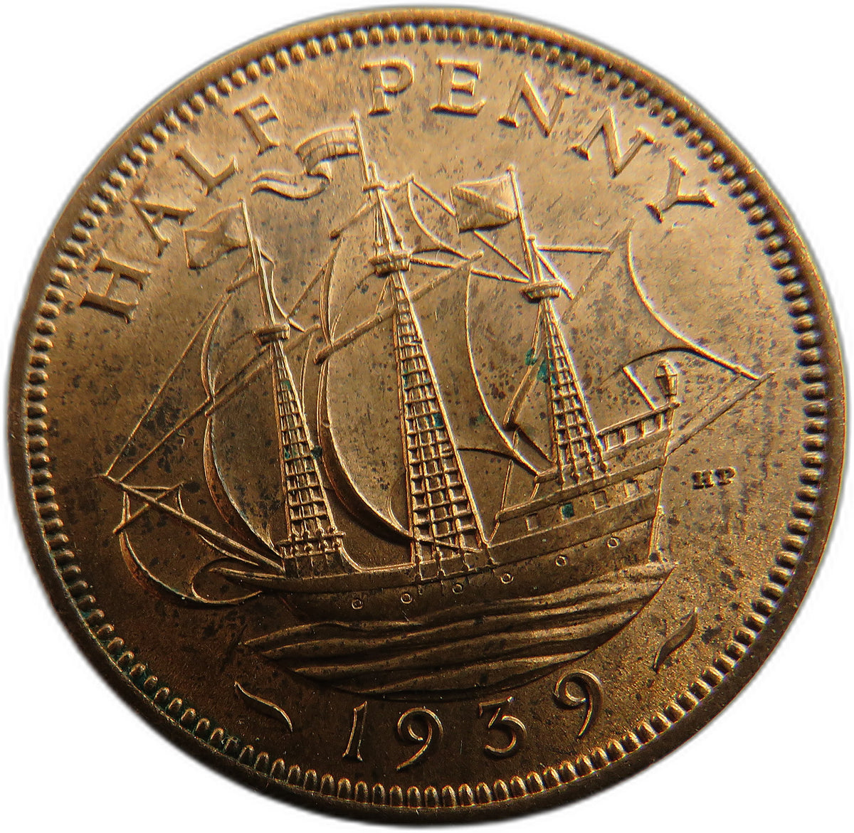 1939 King George VI Halfpenny Coin In High Grade - Great Britain