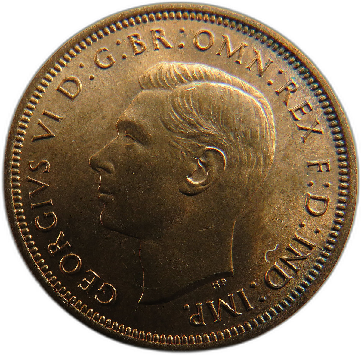 1939 King George VI Halfpenny Coin In High Grade - Great Britain