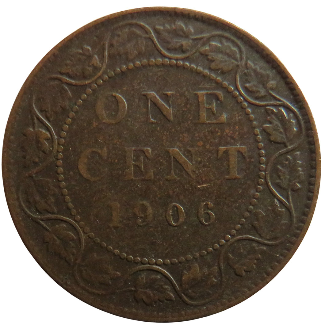 1906 King Edward VII Canada One Cent Coin