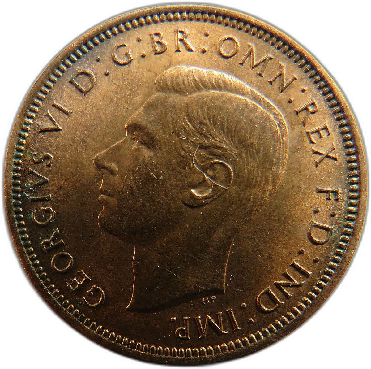 1939 King George VI Halfpenny Coin In High Grade - Great Britain