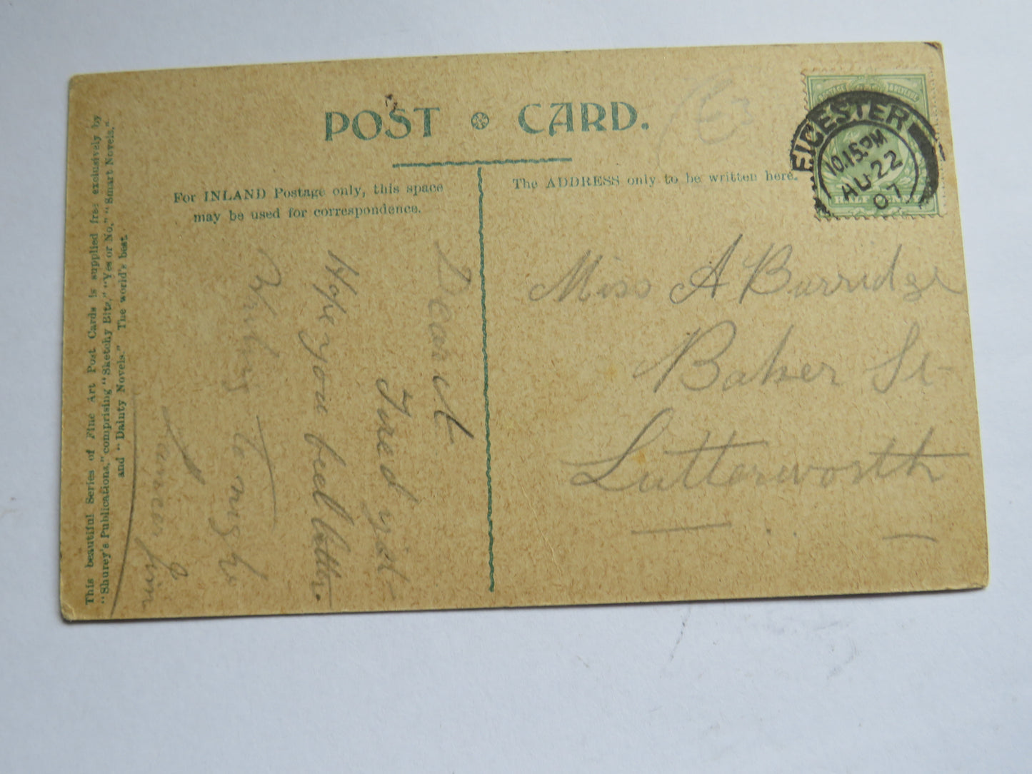 Vintage Warship Postcard of Fleet of Battleships Manoeuvring 1907