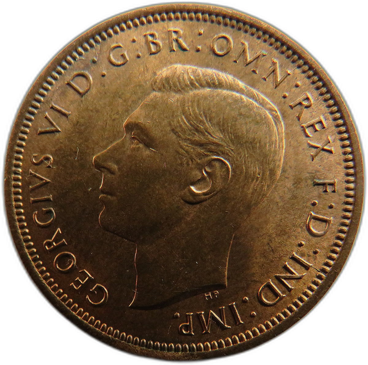 1939 King George VI Halfpenny Coin In High Grade - Great Britain