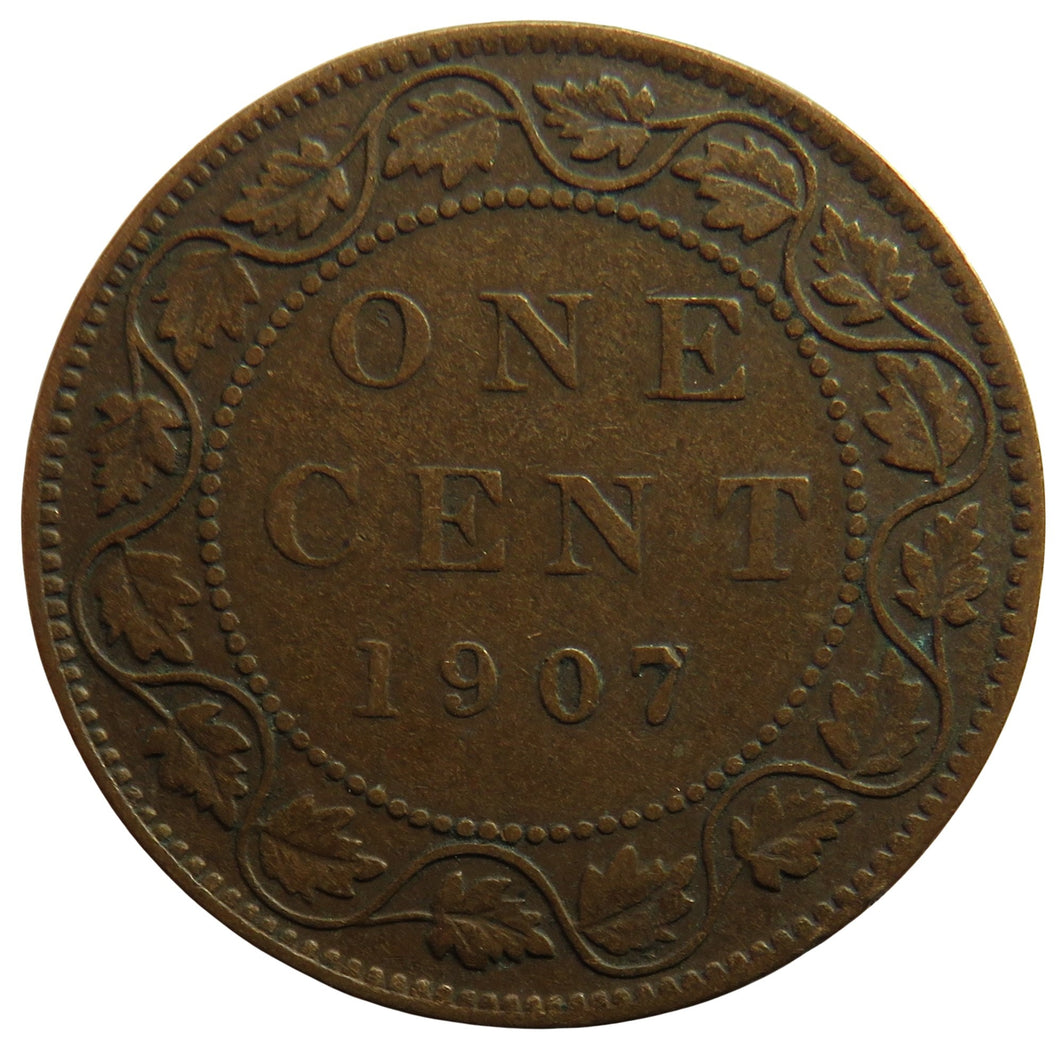 1907 King Edward VII Canada One Cent Coin