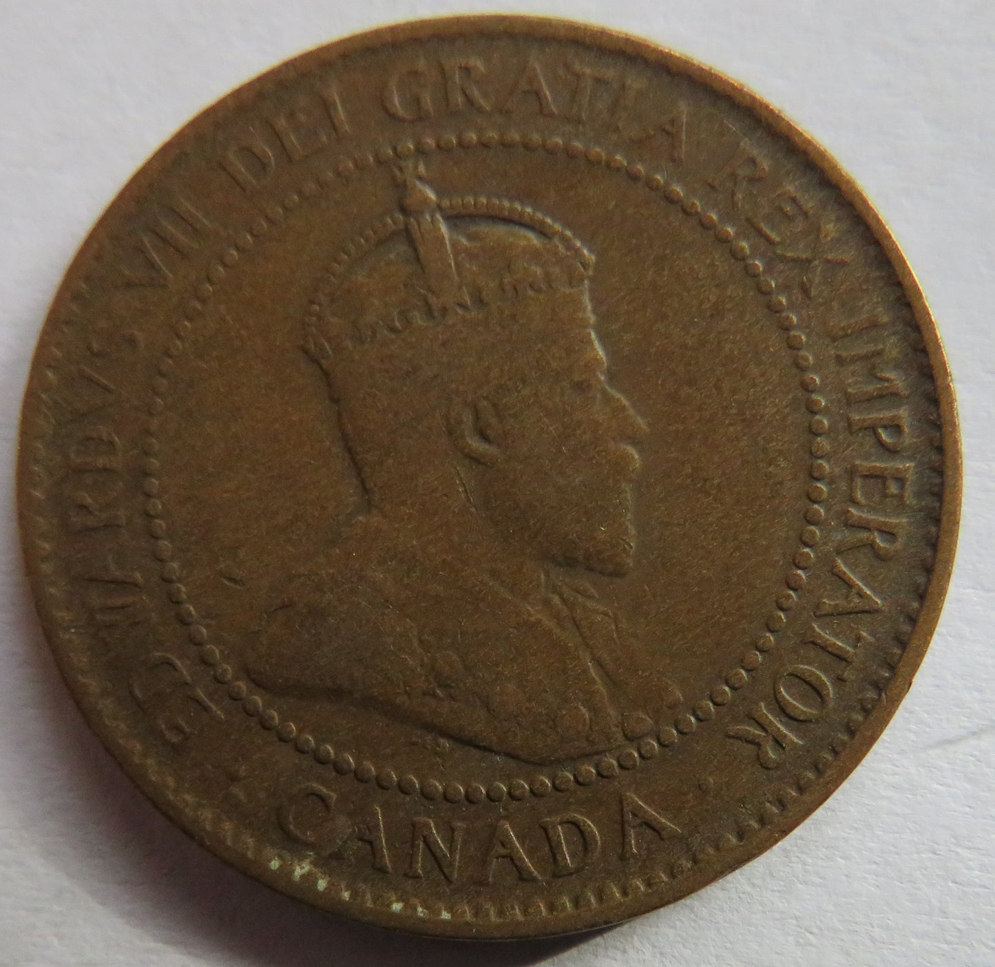 1907 King Edward VII Canada One Cent Coin