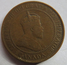 Load image into Gallery viewer, 1907 King Edward VII Canada One Cent Coin
