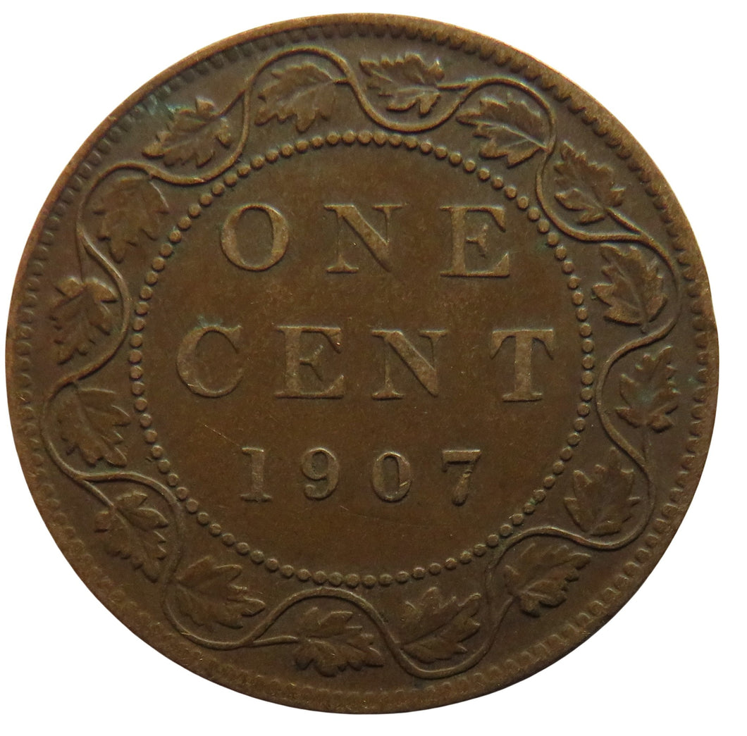 1907 King Edward VII Canada One Cent Coin