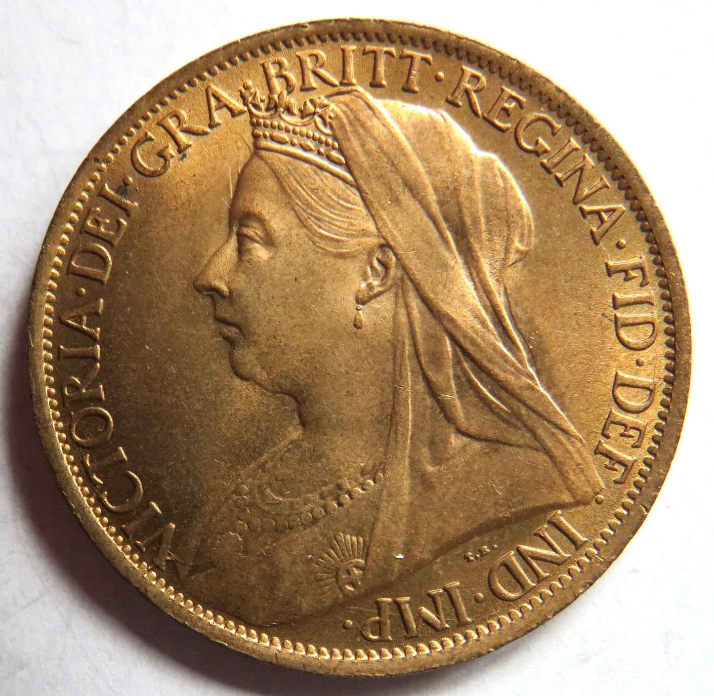 1901 Queen Victoria One Penny Coin In High Grade - Great Britain