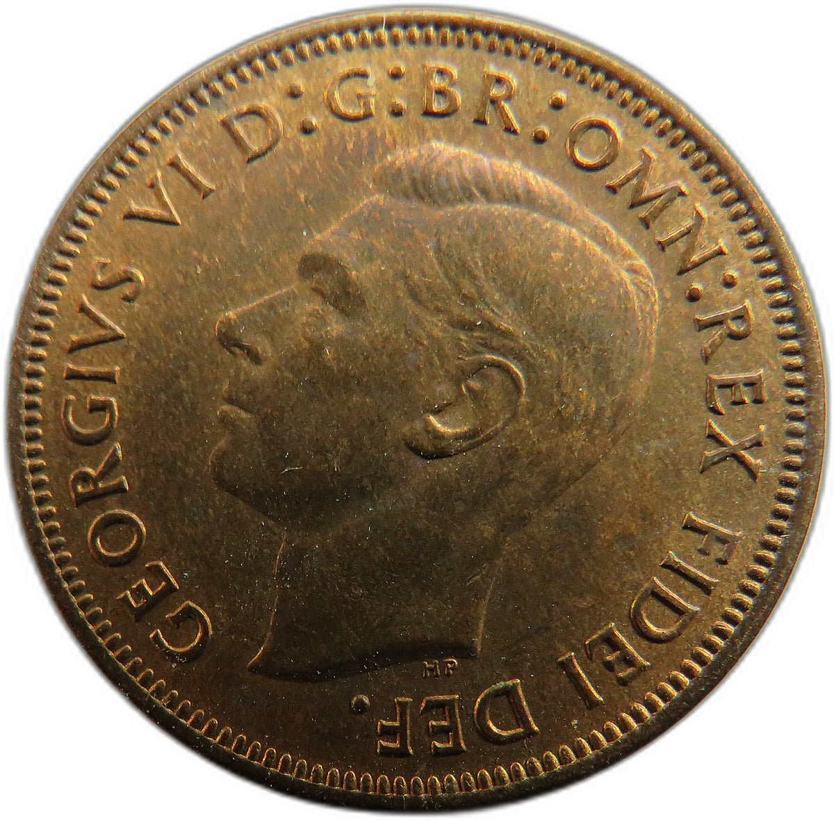 1952 King George VI Halfpenny Coin In High Grade - Great Britain