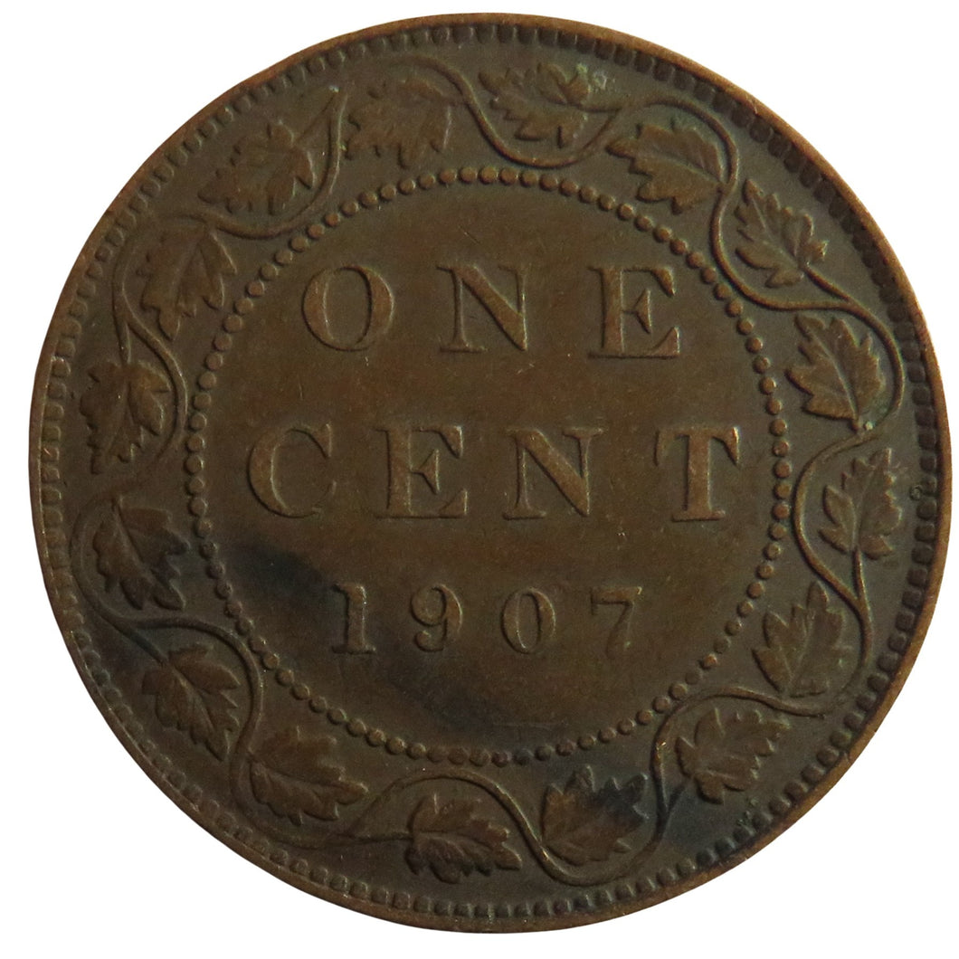 1907 King Edward VII Canada One Cent Coin