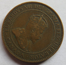 Load image into Gallery viewer, 1907 King Edward VII Canada One Cent Coin
