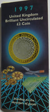 Load image into Gallery viewer, 1997 United Kingdom Brilliant Uncirculated £2 Coin Pack
