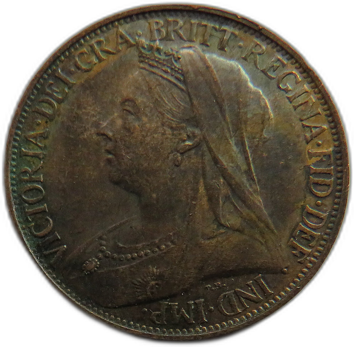 1896 Queen Victoria Farthing Coin - Great Britain