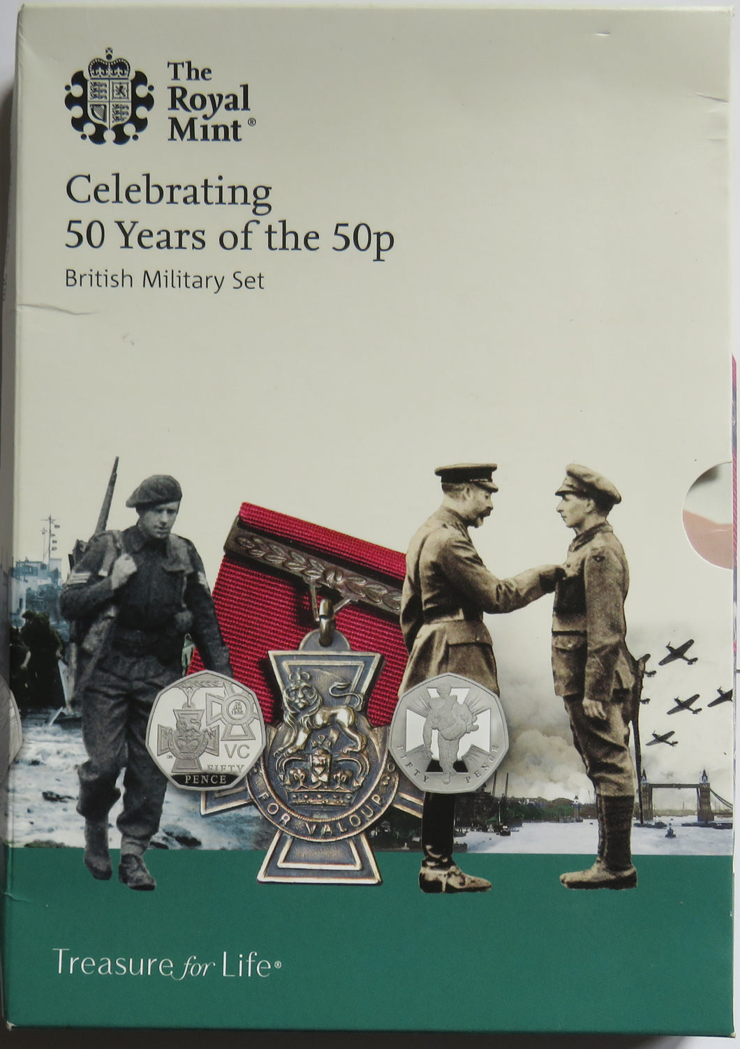 The Royal Mint Celebrating 50 Years of the 50p British Military Set