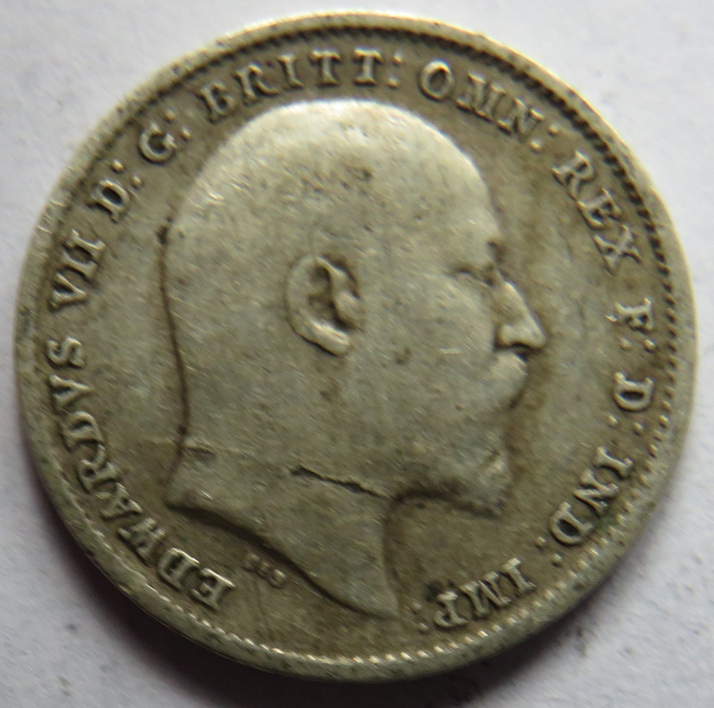 1902 King Edward VII Silver Threepence Coin - Great Britain