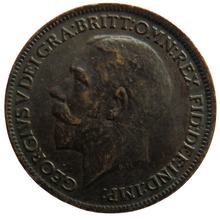 Load image into Gallery viewer, 1917 King George V Farthing Coin In Better Grade
