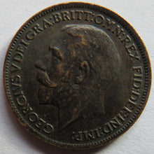 Load image into Gallery viewer, 1917 King George V Farthing Coin In Better Grade
