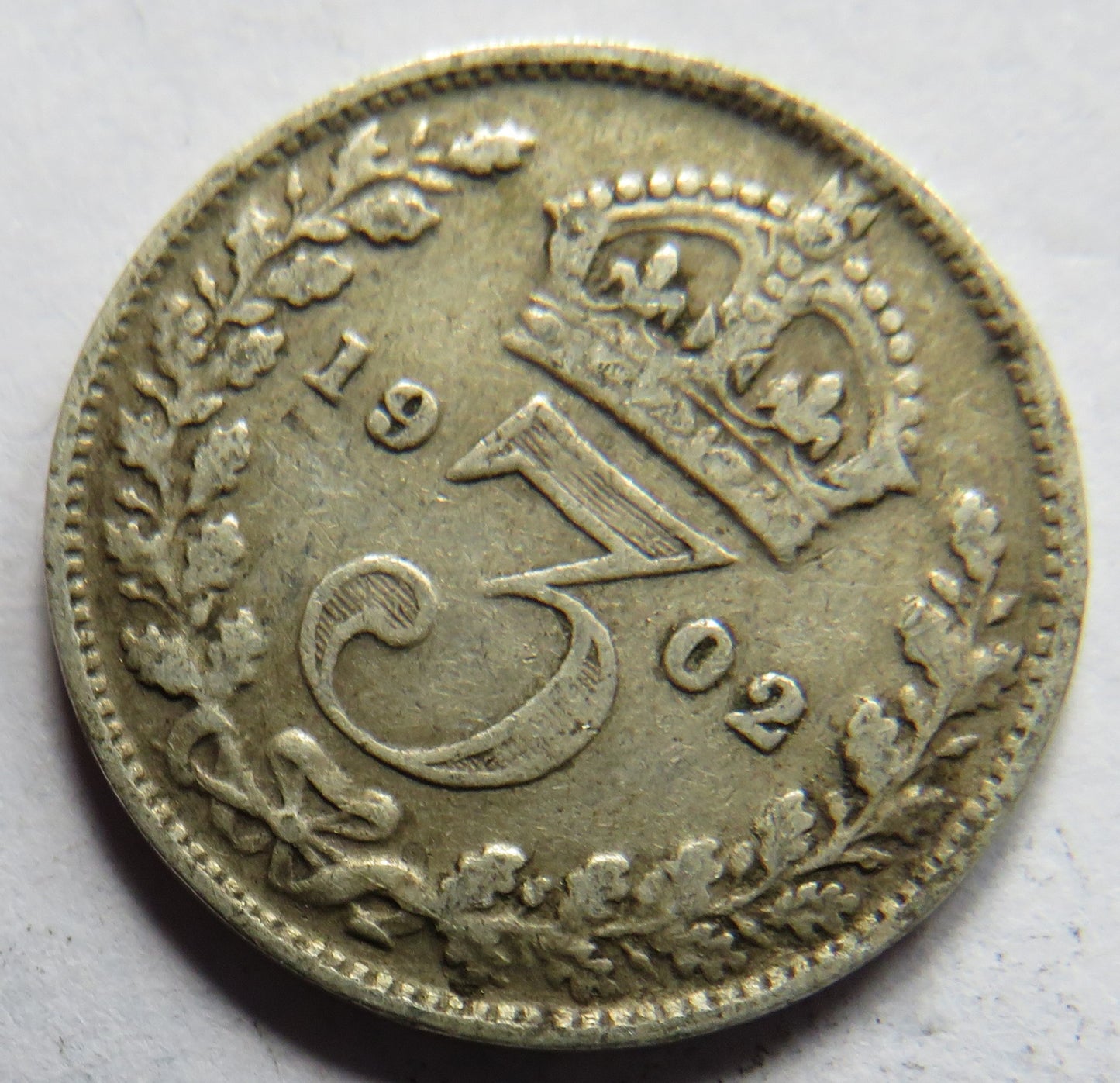 1902 King Edward VII Silver Threepence Coin - Great Britain