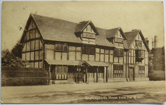 Vintage Postcard of Shakespeare's House