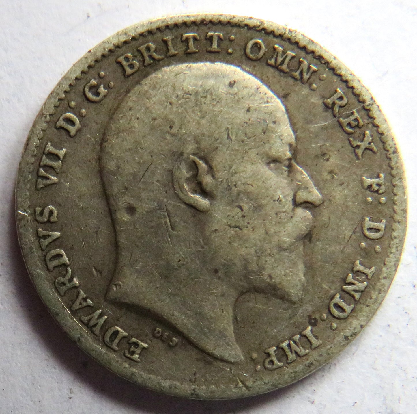 1902 King Edward VII Silver Threepence Coin - Great Britain