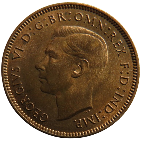 1939 King George VI Farthing Coin In High Grade