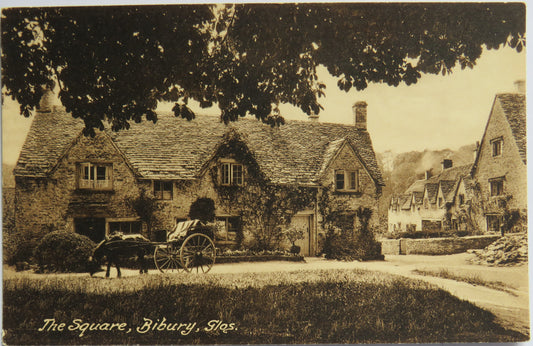 Vintage Postcard of The Square, Bibury