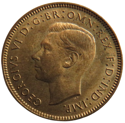 1947 King George VI Farthing Coin In High Grade