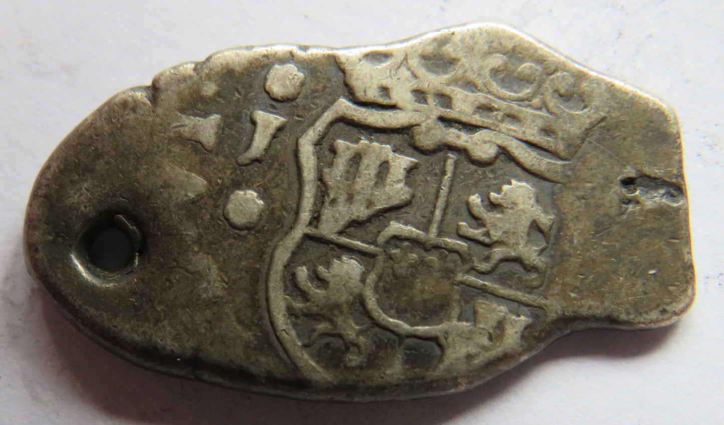 Spanish Colonial Guatemala Silver Cob Coin