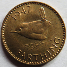 Load image into Gallery viewer, 1947 King George VI Farthing Coin In High Grade
