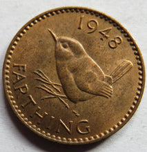 Load image into Gallery viewer, 1948 King George VI Farthing Coin In High Grade
