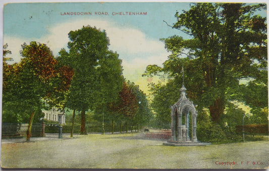 Vintage Postcard of Landsdown Road, Cheltenham