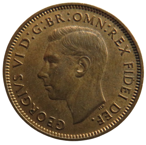 1950 King George VI Farthing Coin In High Grade