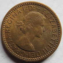 Load image into Gallery viewer, 1954 Queen Elizabeth II Farthing Coin - Great Britain
