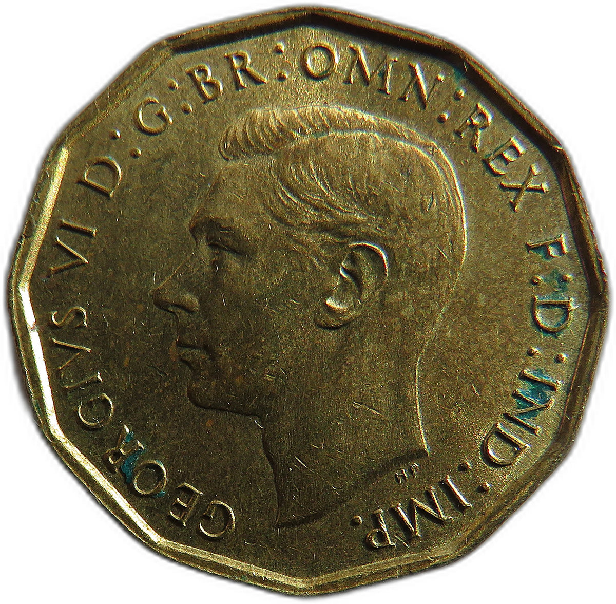 1944 King George VI Brass Threepence Coin In Higher Grade - Great Britain
