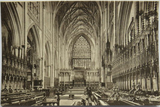Vintage Postcard of York Minster, Choir East