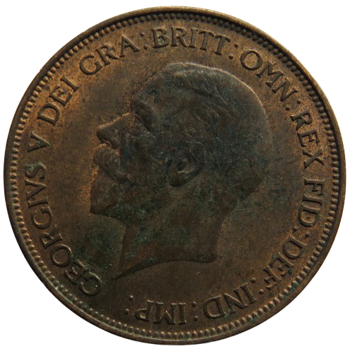 1936 King George V One Penny Coin In Higher Grade