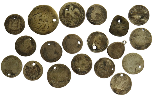 Small Collection of 17th - 19thC Spanish Colonial Silver Coins