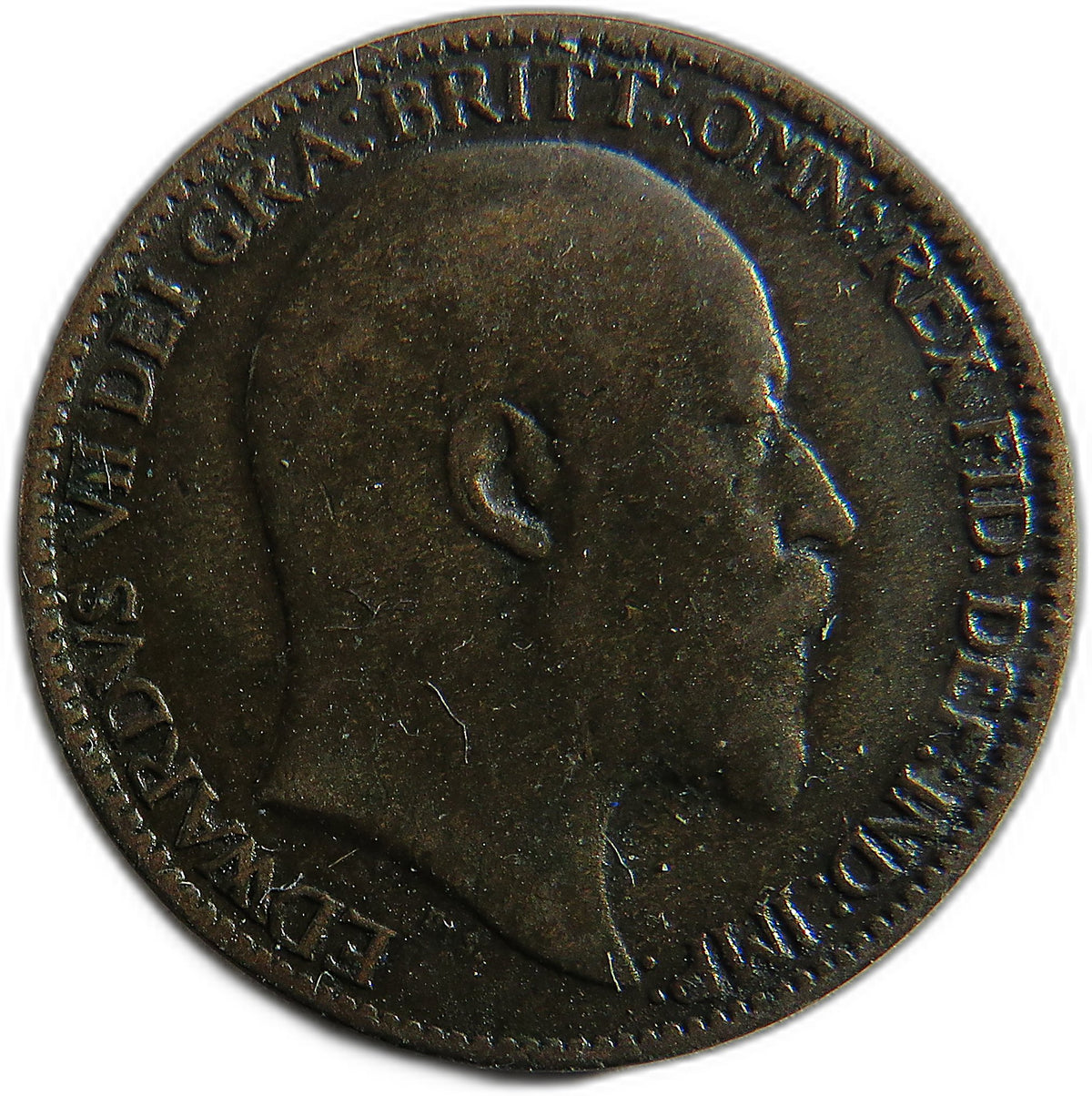 1903 King Edward VII Farthing Coin - Great Britain