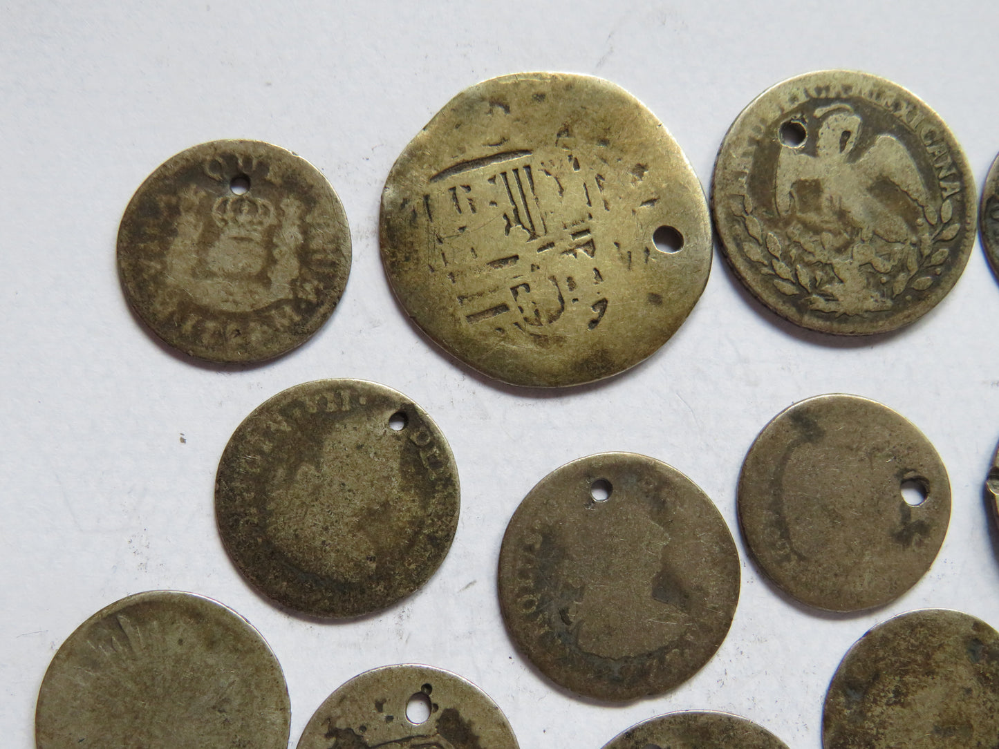 Small Collection of 17th - 19thC Spanish Colonial Silver Coins