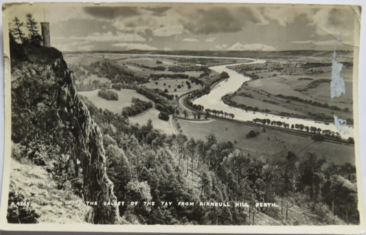 Vintage Postcard of The Valley of the Tay From Kinnoull Hill, Perth