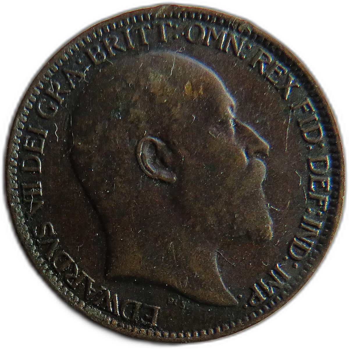 1904 King Edward VII Farthing Coin - Great Britain
