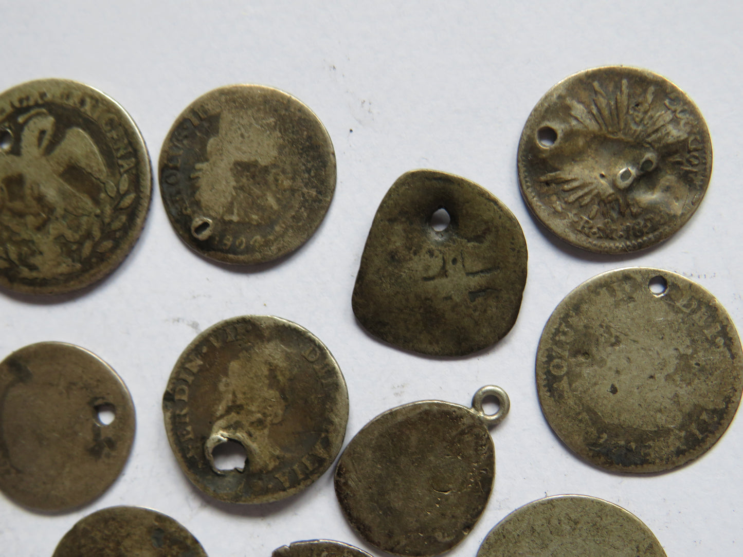 Small Collection of 17th - 19thC Spanish Colonial Silver Coins