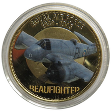 Load image into Gallery viewer, 2020 Isle of Man Gold Plated Crown Royal Air Force Beaufighter
